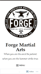 Mobile Screenshot of forgemartialarts.com